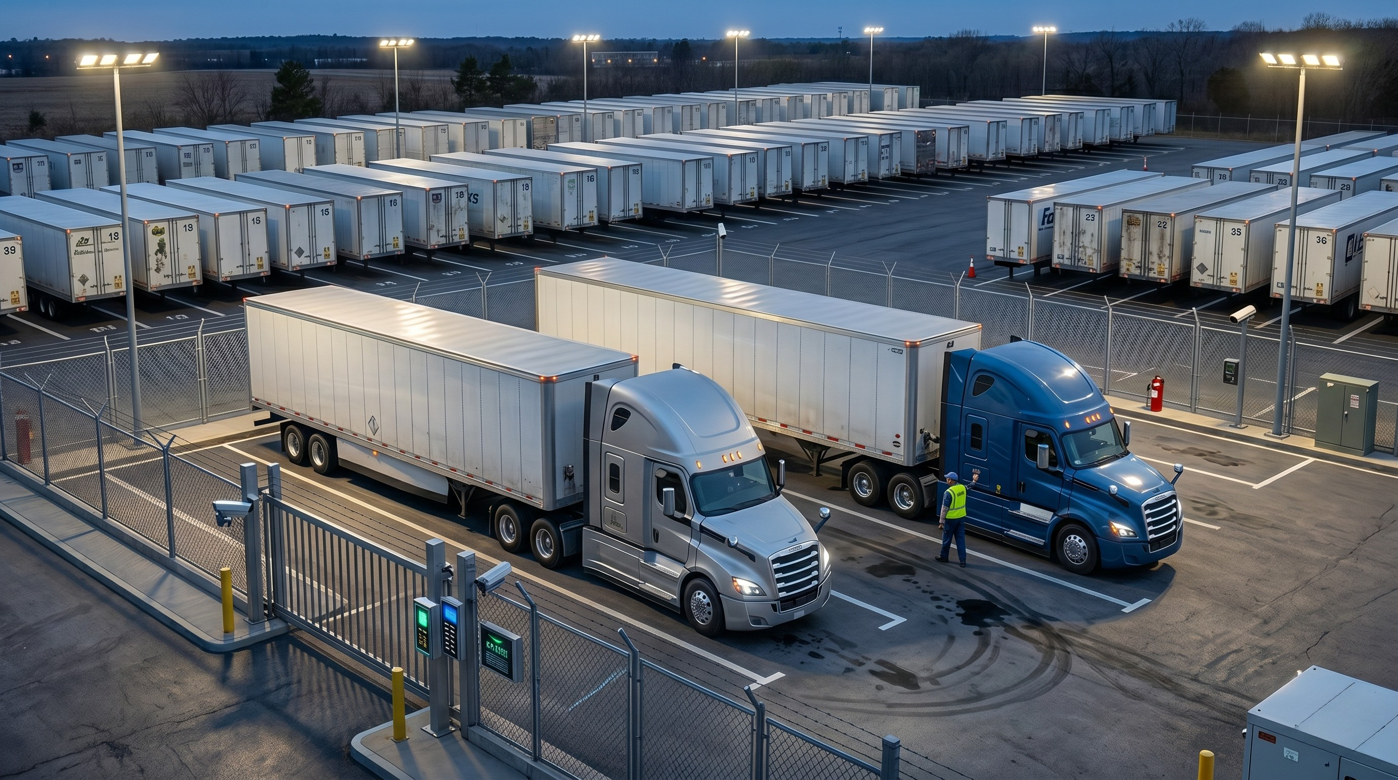 Drop-and-Hook Trailer Parking for Fleets in 2026